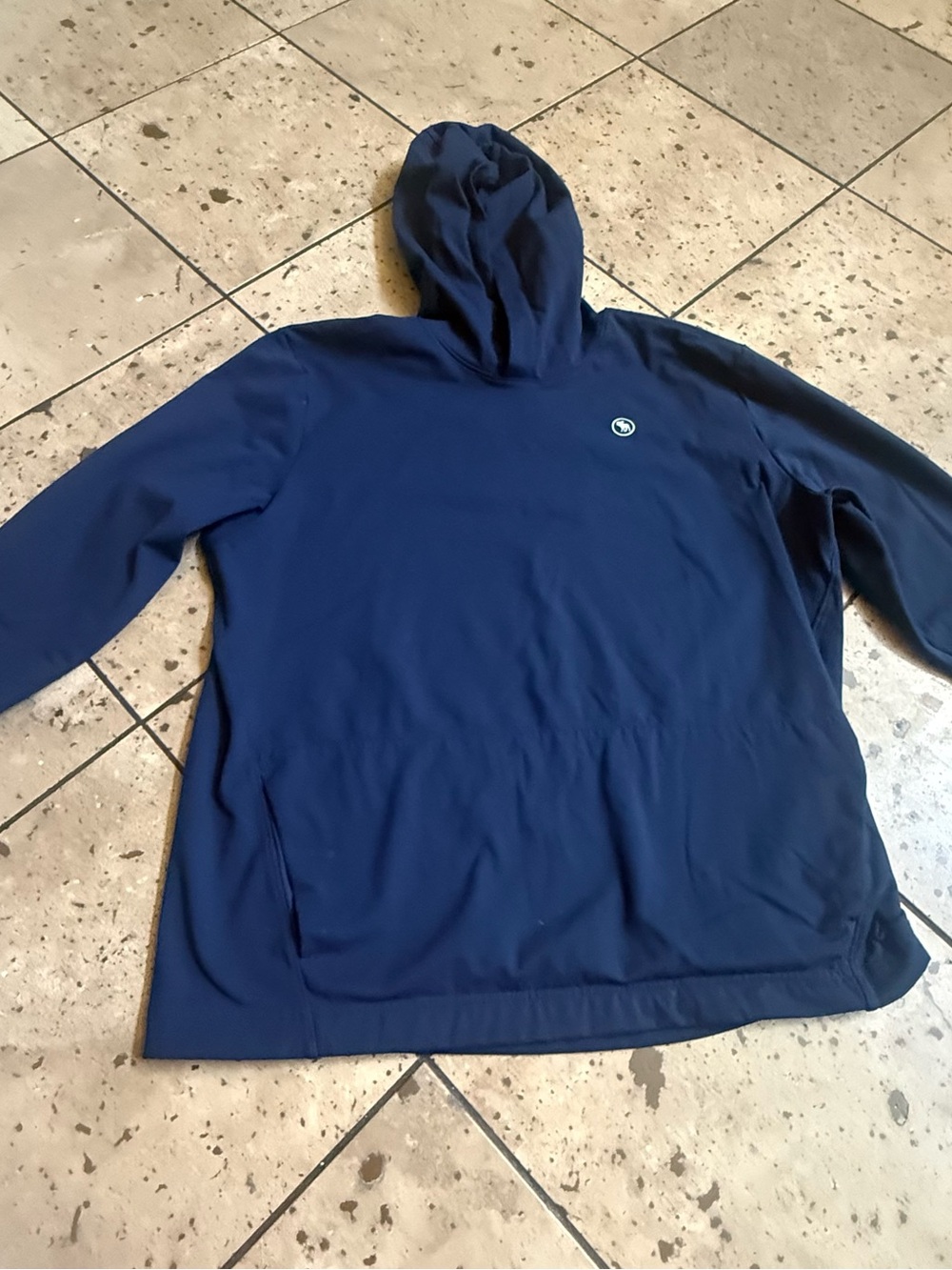 💜abercrombie kids Navy Blue Hooded Pullover